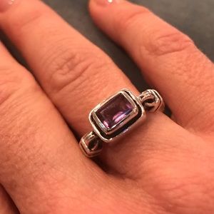 Silpada Sterling Silver Amethyst Color Stone